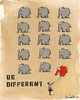 Otto Waalkes - Be different - Banksy - Leinwandbild inklusive Schattenfugenrahmen